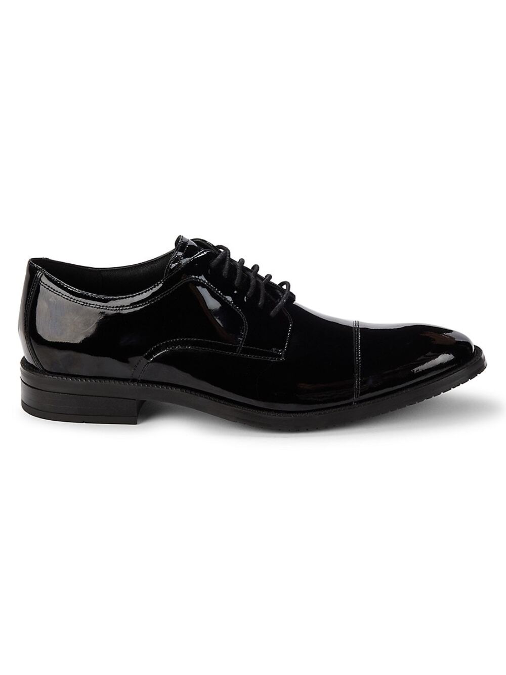 USED Cole Haan Mens Modern Essentials Cap Oxford Black Patent-SZ 11 Medium